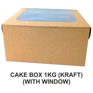 #52039 Cake Box Kraft With Window 1000 grams