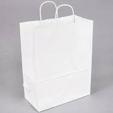 #10045  Shopping Bag with Handle #60 White